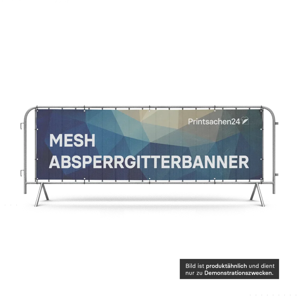 Absperrgitterbanner Mesh