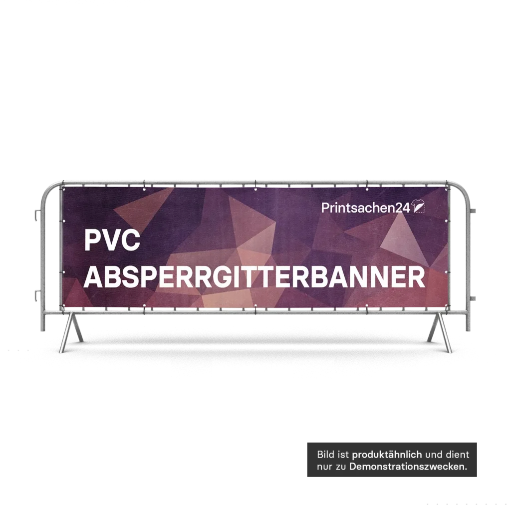 Absperrgitterbanner PVC