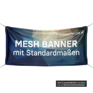 Mesh Banner mit Standardmaßen