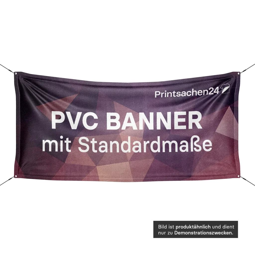 PVC Banner mit Standardmaßen